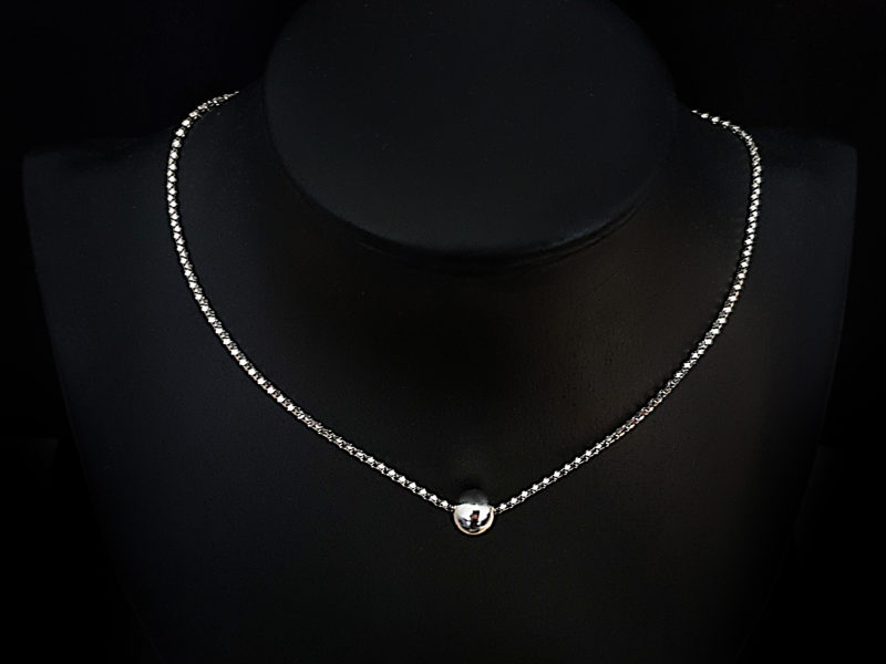 Sterling silver necklace (37cm)