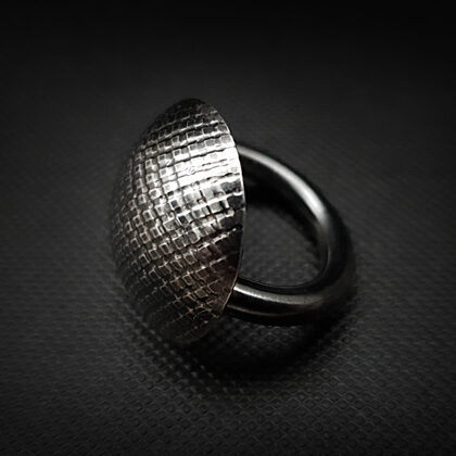 Оксидированное серебряное кольцо